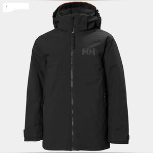 Helly Hanson Kids Juniors Traverse Black Ski Jacket Primaloft Insulated US 8/10